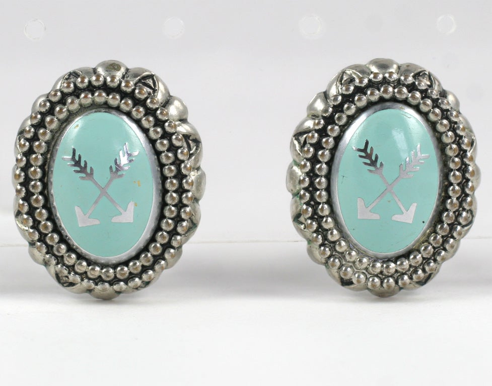 Women's Silvertone Cuff and Earrings, Costume Jewelry For Sale