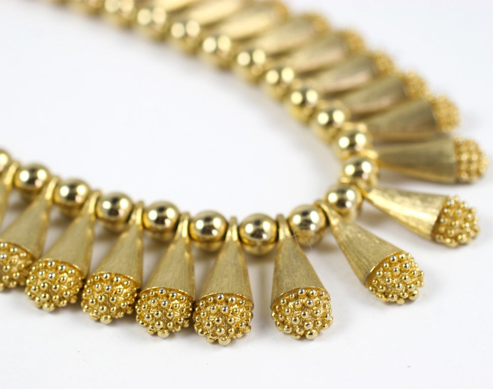 egyptian style gold necklace