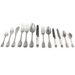 French Silver Flatware 250 Piece Service