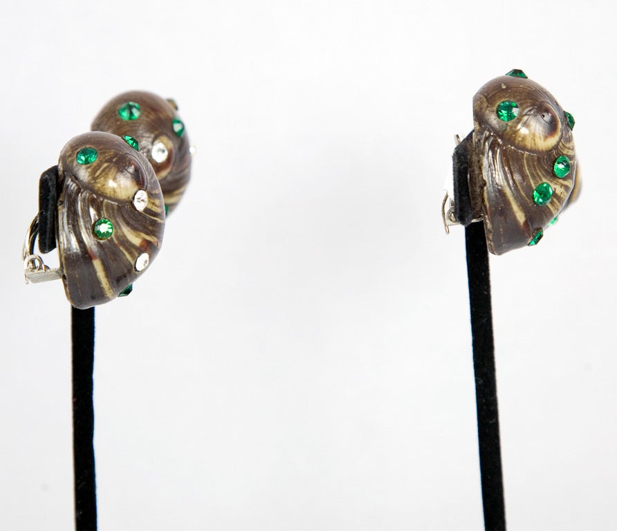 Karl Lagerfeld for Fendi Runway Ear Clips In Excellent Condition For Sale In Palm Desert, CA