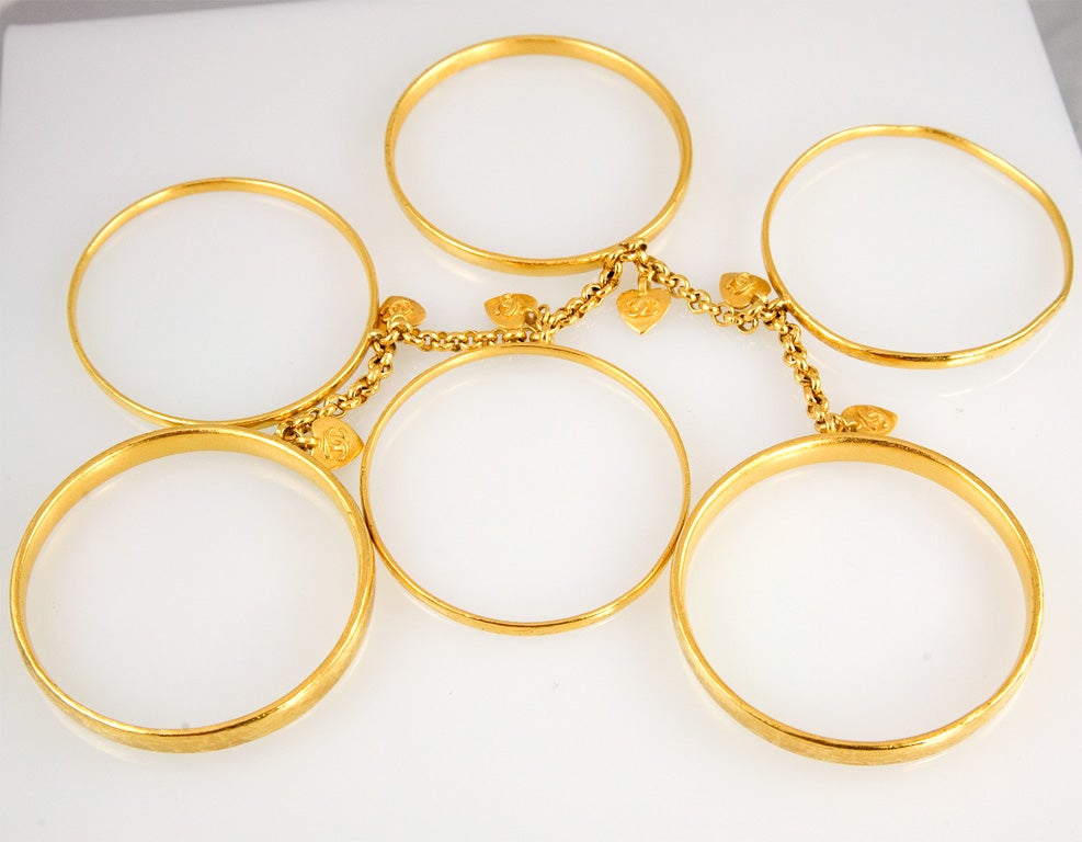 Group of Six Chanel Bracelets 1