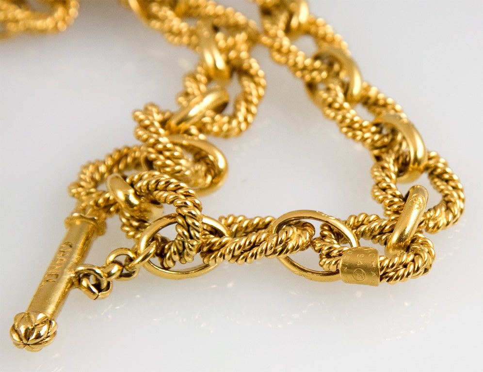 Gold Tone Sun Burst Pendant and Chain by Chanel 7