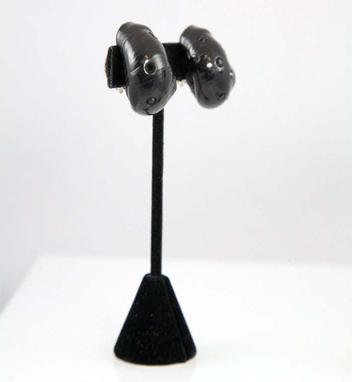 Karl Lagerfeld for Fendi Sea Shell Motif Runway Ear Clips For Sale 1