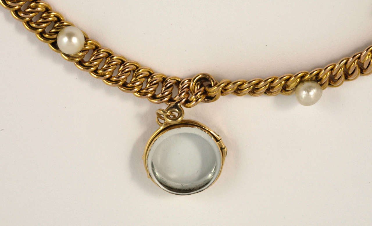 Women's French Gold Charm Bracelet