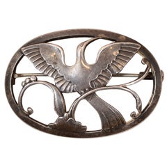 Georg Jensen  Bird  Pin, period, circa 1904 - 1908