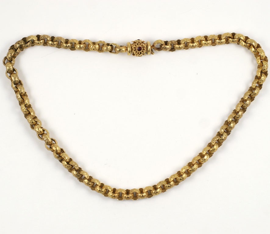 barrel chain necklace