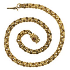 Georgian Pinchbeck Necklace With Barrel Clasp 11