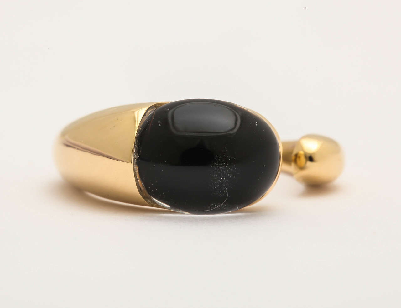Modern Faraone Mennella Onyx Gocce Ring For Sale