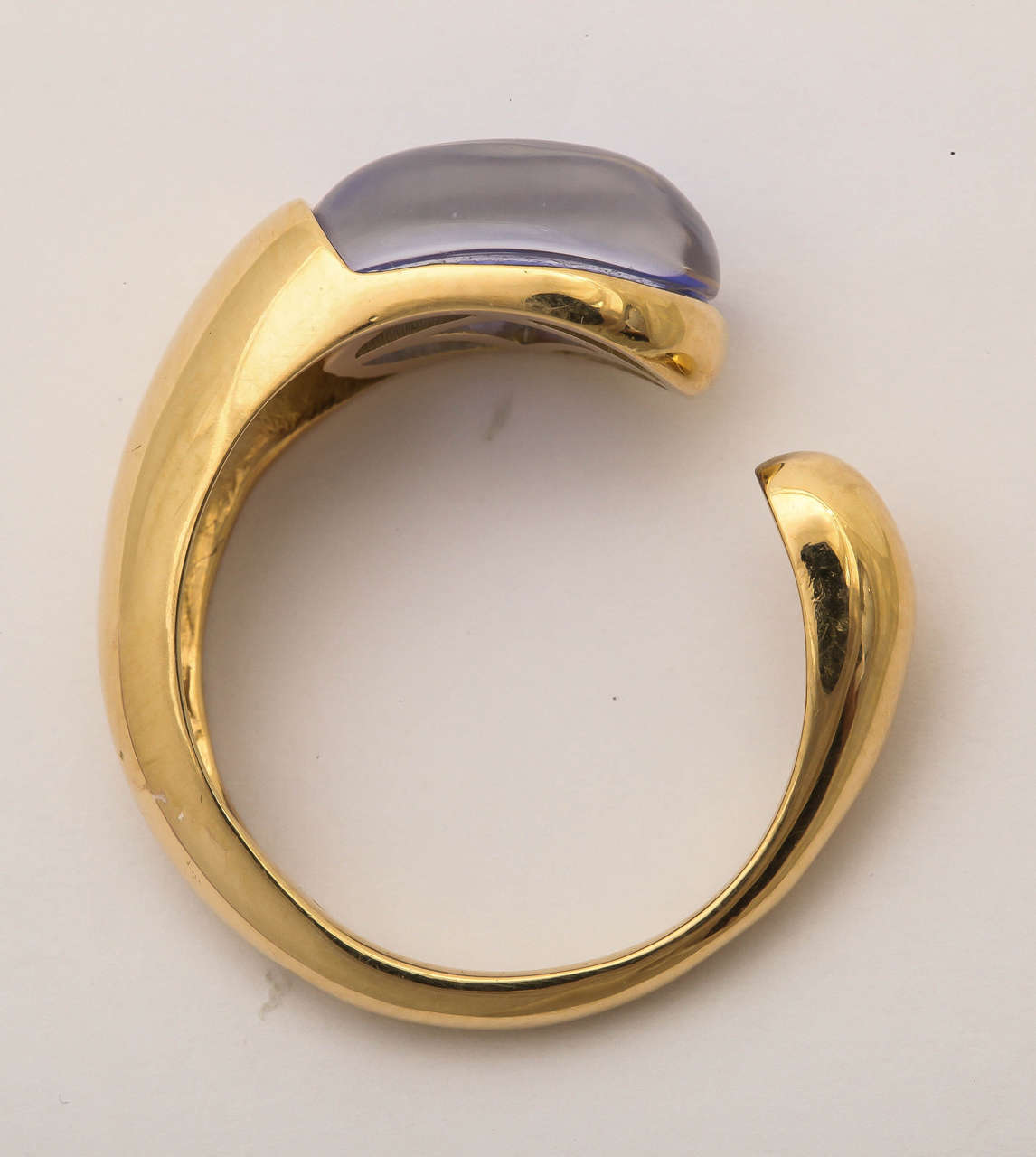 Faraone Mennella Gocce Blue Agate Gold Ring For Sale 2
