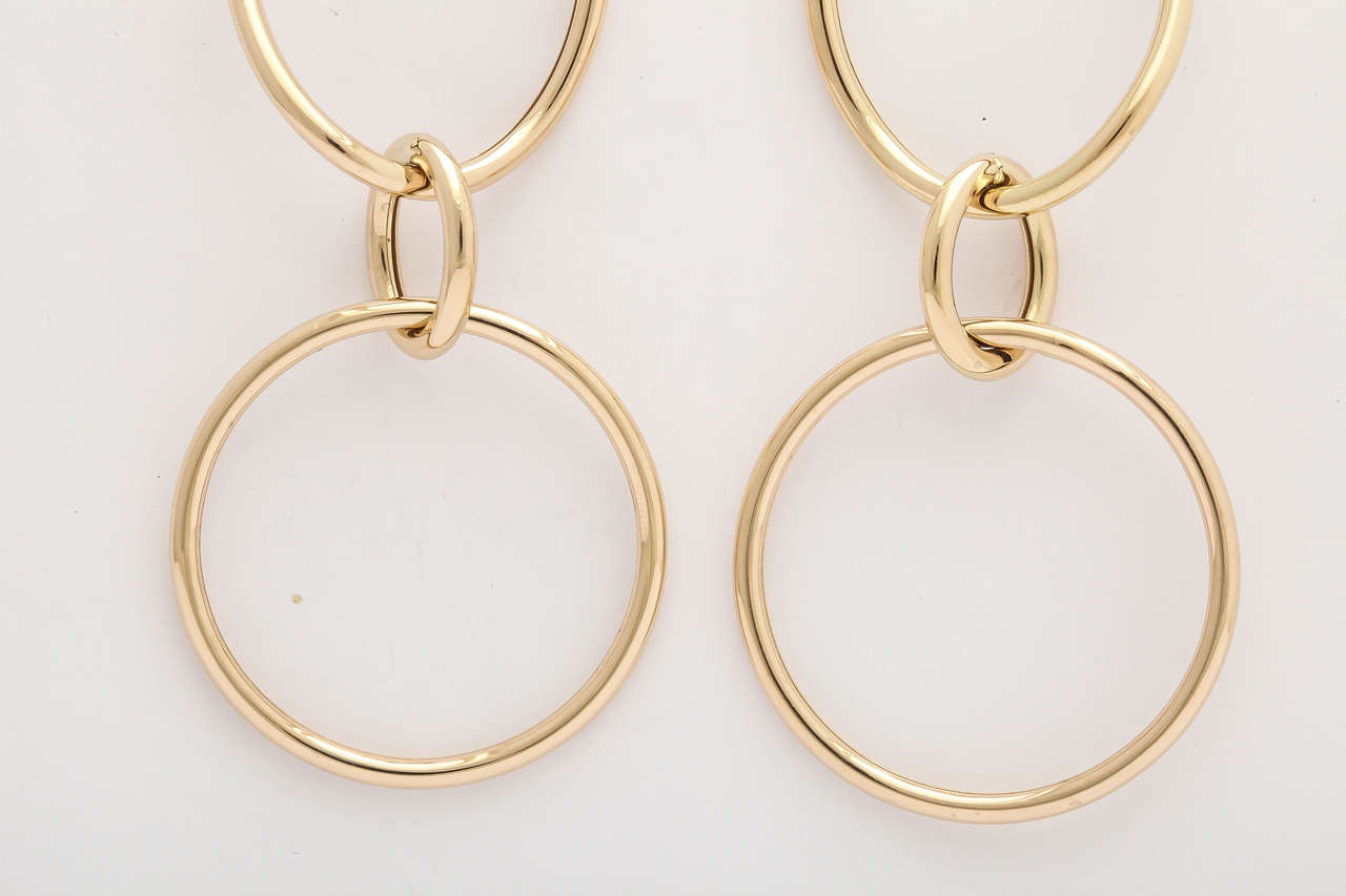 Modern Faraone Mennella Medium Gold Stella Earrings For Sale