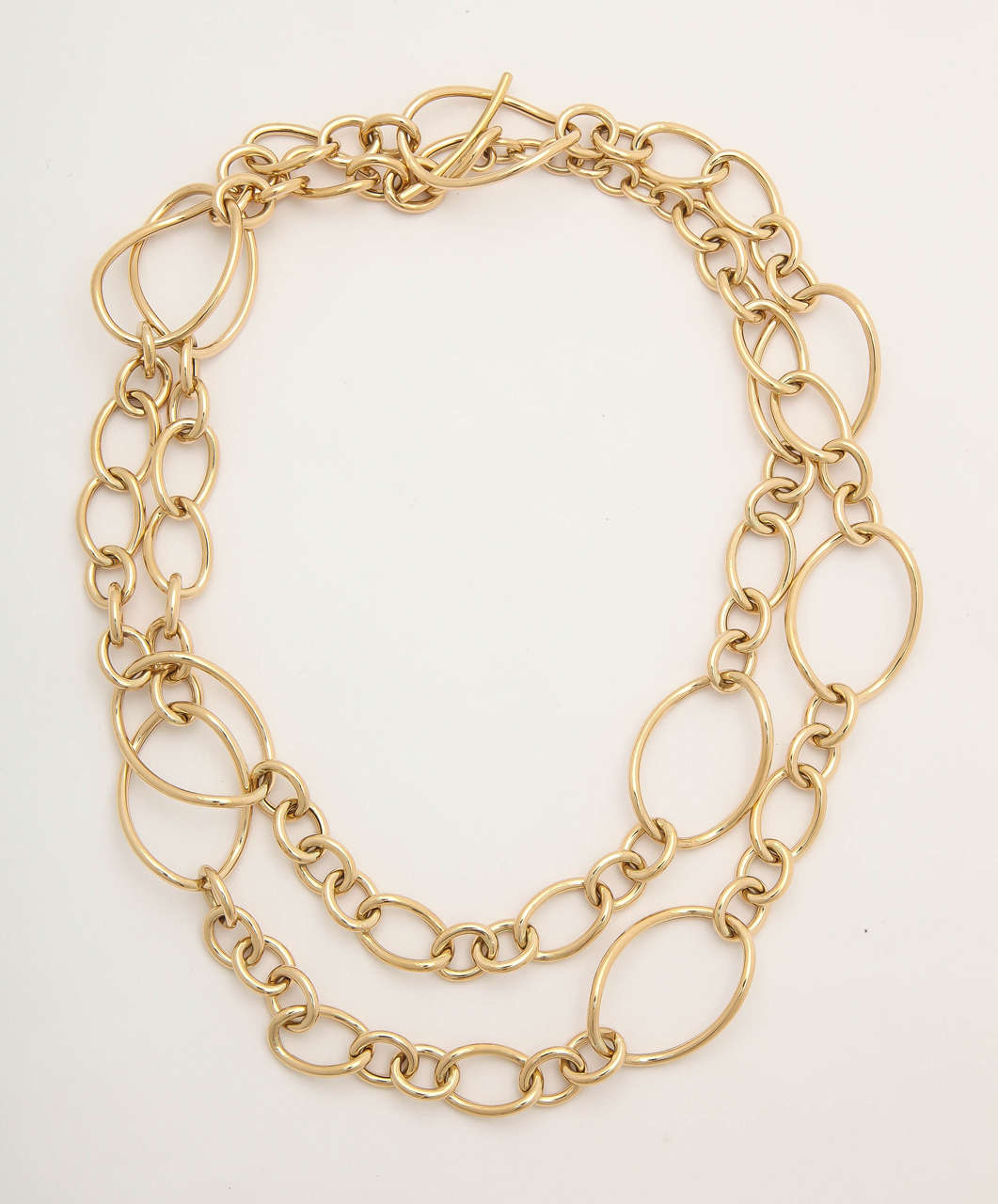 18k yellow gold, link necklace.