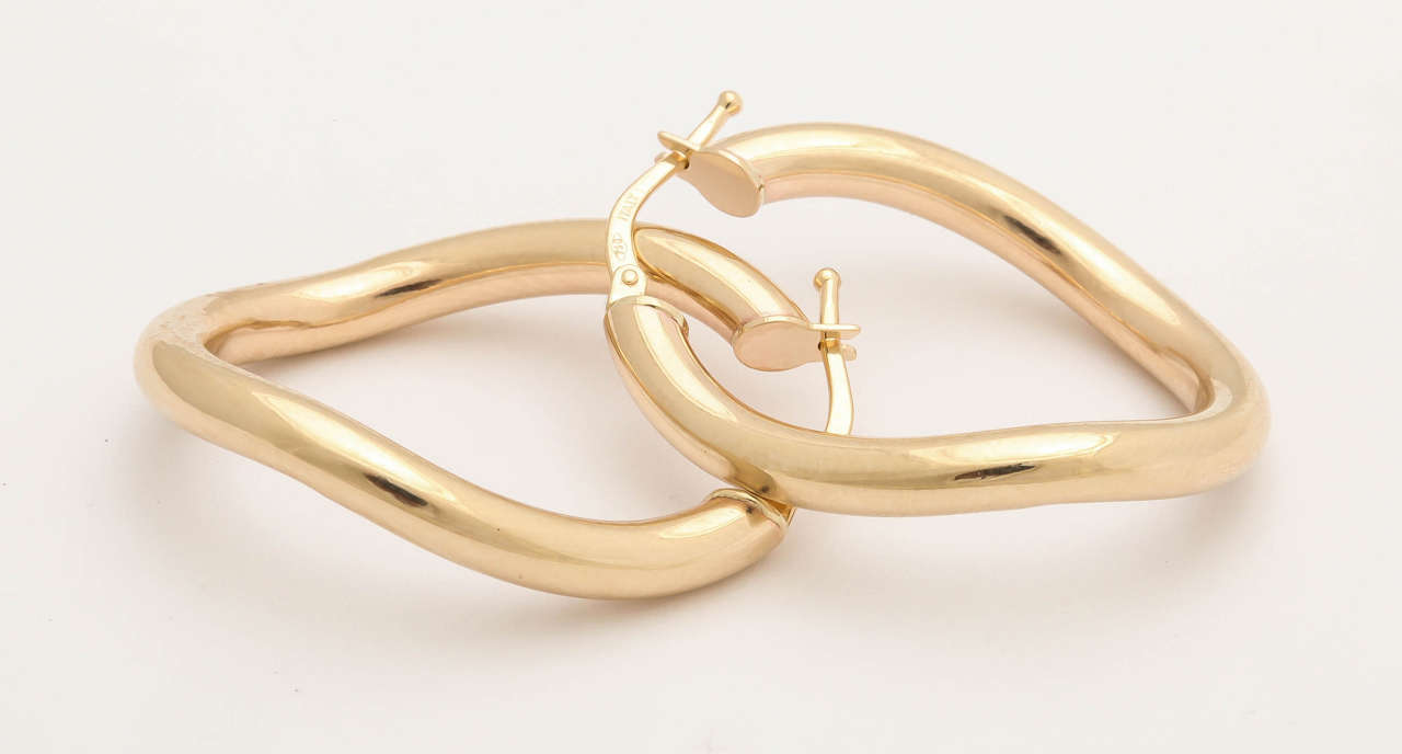 Faraone Mennella Gold Wave Earrings 1