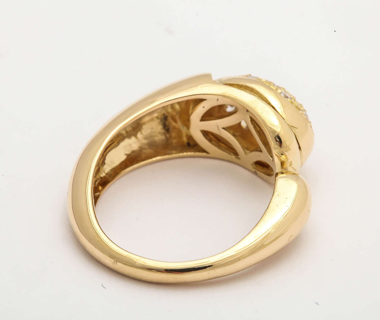 Faraone Mennella Diamond Gold Gocce Ring  In New Condition For Sale In New York, NY