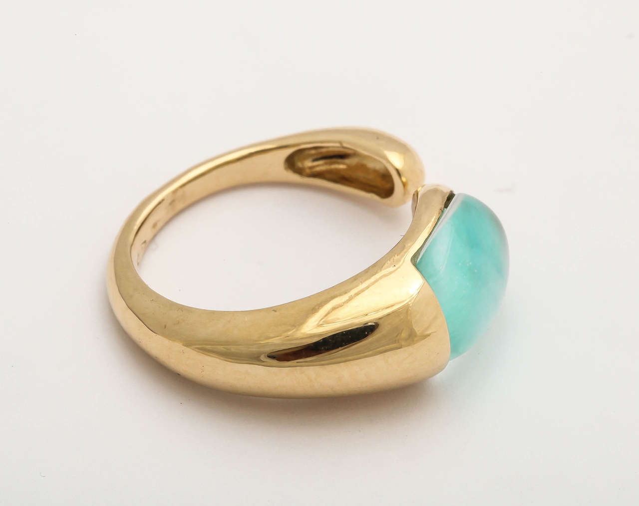 Gocce Rock Crystal Green Gold Ring For Sale at 1stdibs