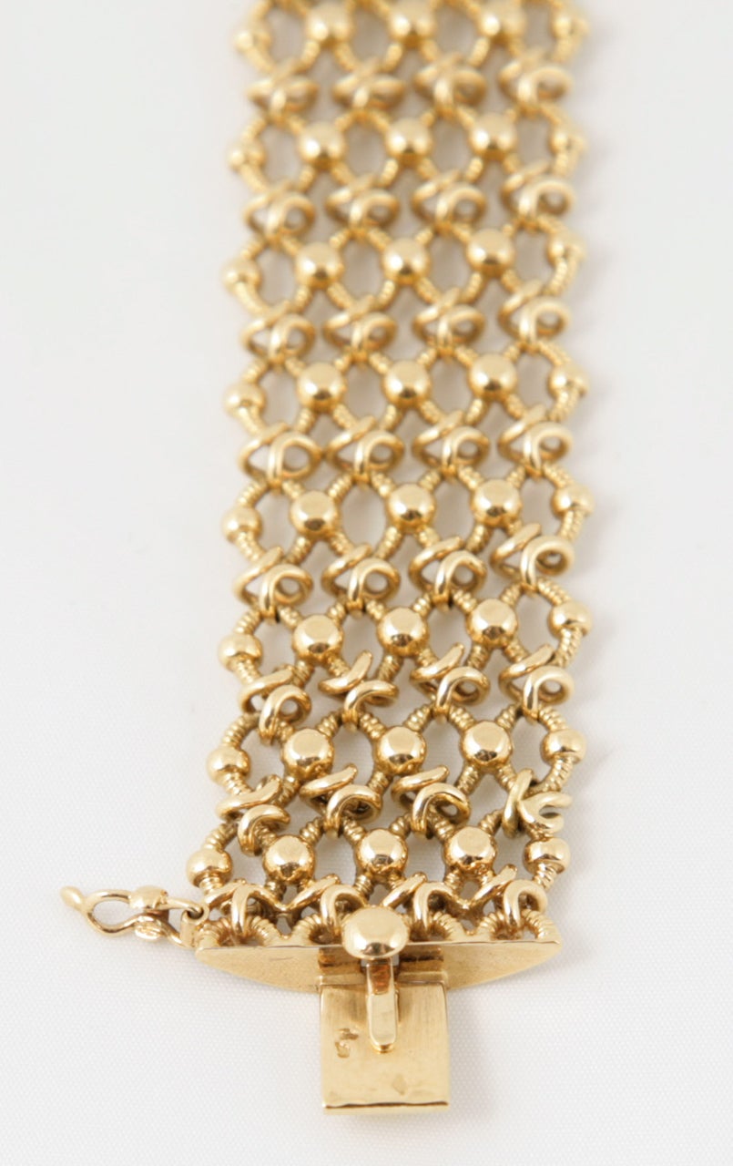 Cartier Paris Gold Link Mesh Bracelet 1
