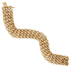 Cartier Paris Gold Link Mesh Bracelet