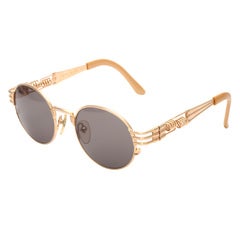 Vintage Jean Paul Gaultier 56-6106 Gold Sunglasses