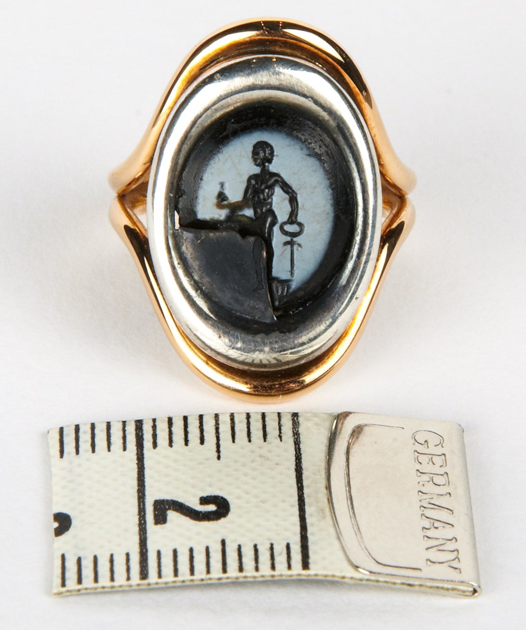RING WITH ROMAN NICOLO INTAGLIO 3