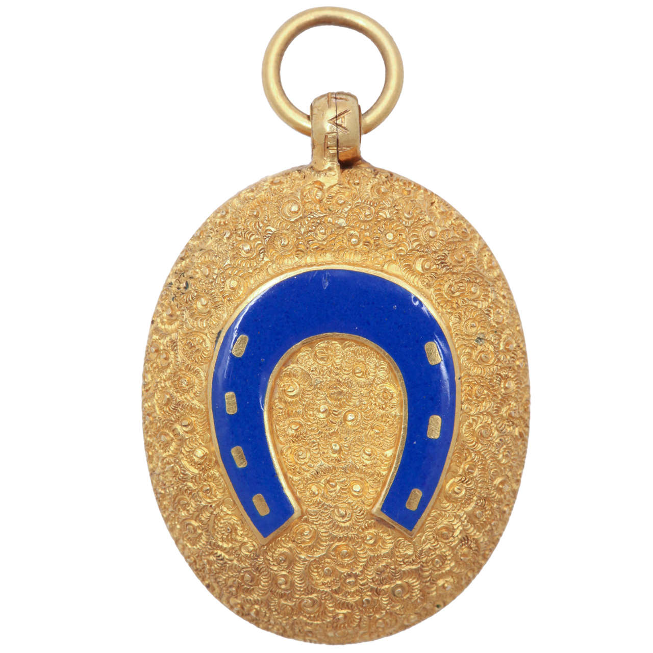 A Lucky Charm of a Horseshoe Locket at 1stdibs