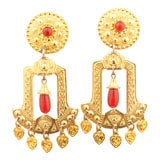 Givenchy Signed Chandelier Earrings