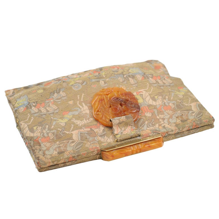1930
s Bakelite Oriental Theme Clutch