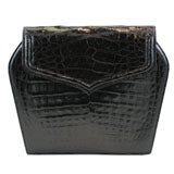 Black Alligator Clutch
