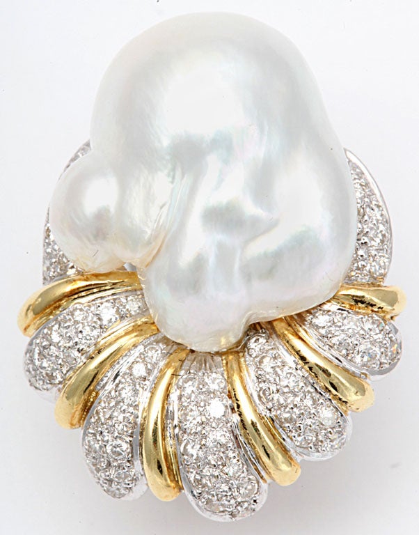 south sea baroque pearl earrings