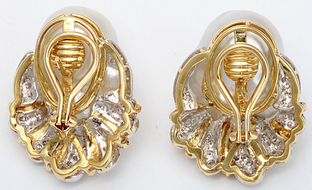 south sea baroque pearl earrings