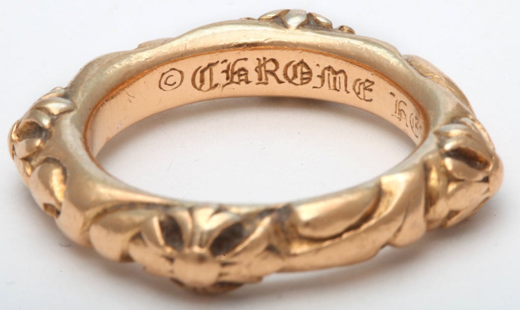 chrome hearts ring gold
