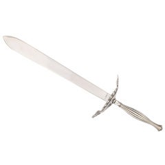 Antique Sterling Silver Sword-Form Letter Opener