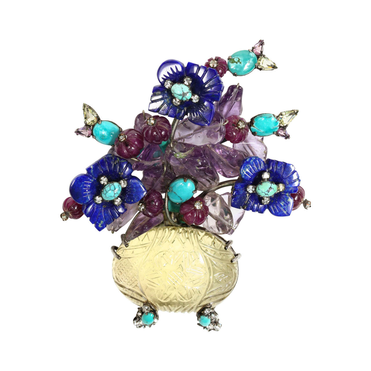 Iradj Moini Floral Brooch For Sale