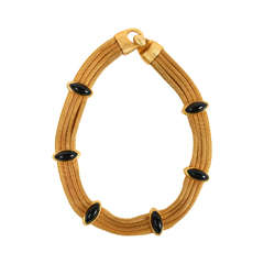 Ron Rizzo Gilt Mesh Necklace