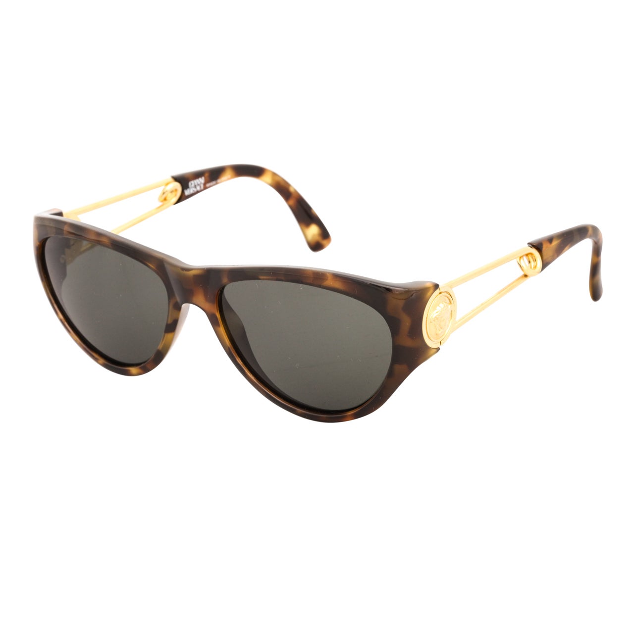 Gianni Versace Safety Pin Sunglasses Mod 427 Col 279 at 1stdibs
