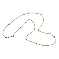 1980
s Italian Gold Chain Link Necklace Presented by Carol Marks
