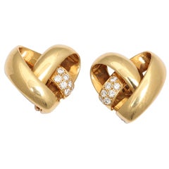 Van Cleef & Arpels Diamond Heart Earrings
