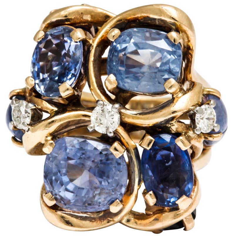 Seaman Schepps Sapphire and Gold Ring at 1stDibs | seamans ring