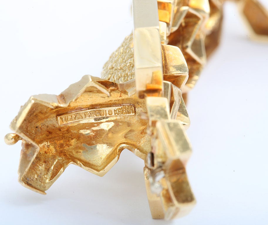 Tiffany Retro Machine Age Gold Bracelet For Sale 3