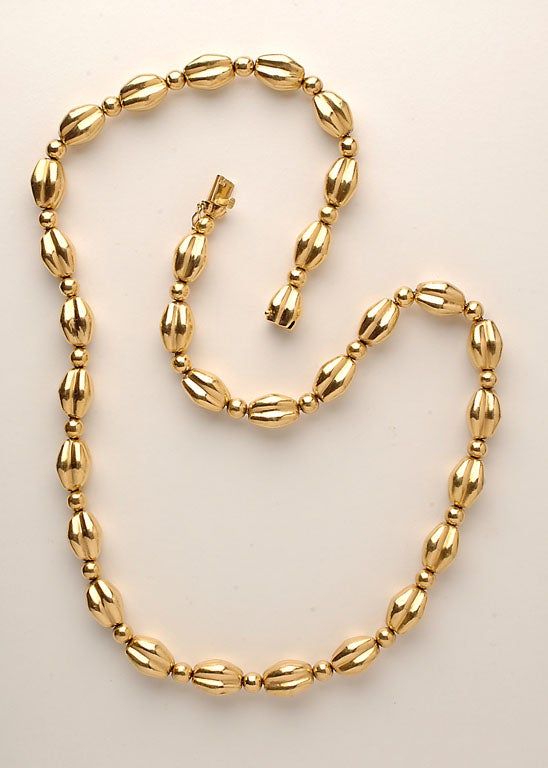 Lalaounis Gold Bead necklace 1