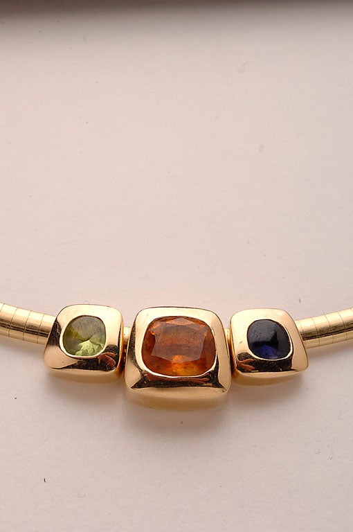 Chanel Eighteen Karat Gold Choker with Stones