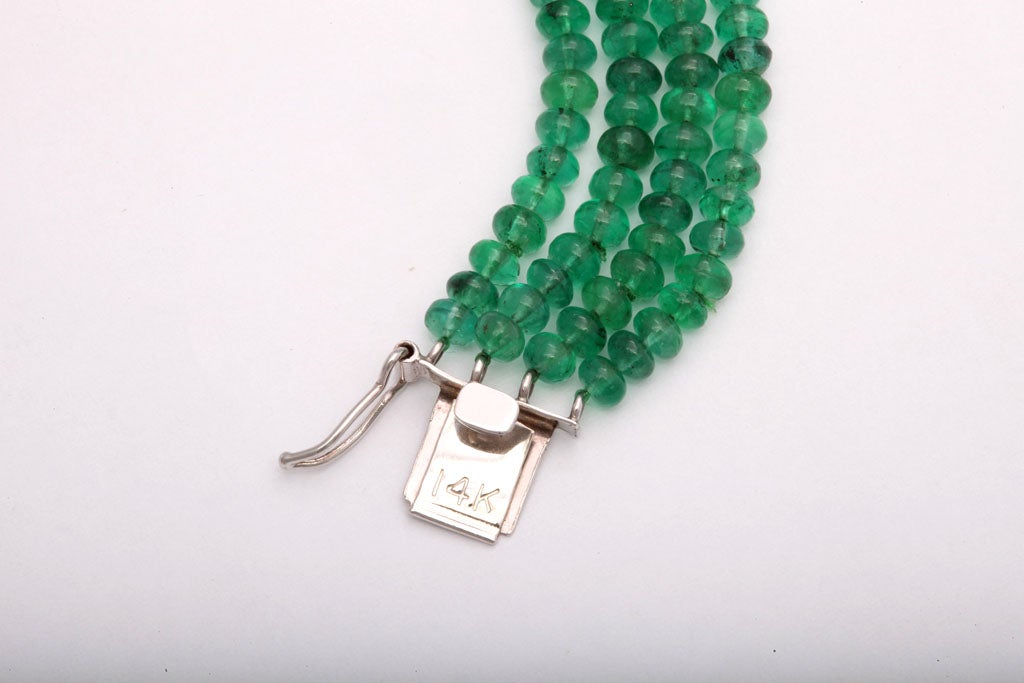 Art Deco Emerald & Diamond Longines Watch on Emerald Band 4