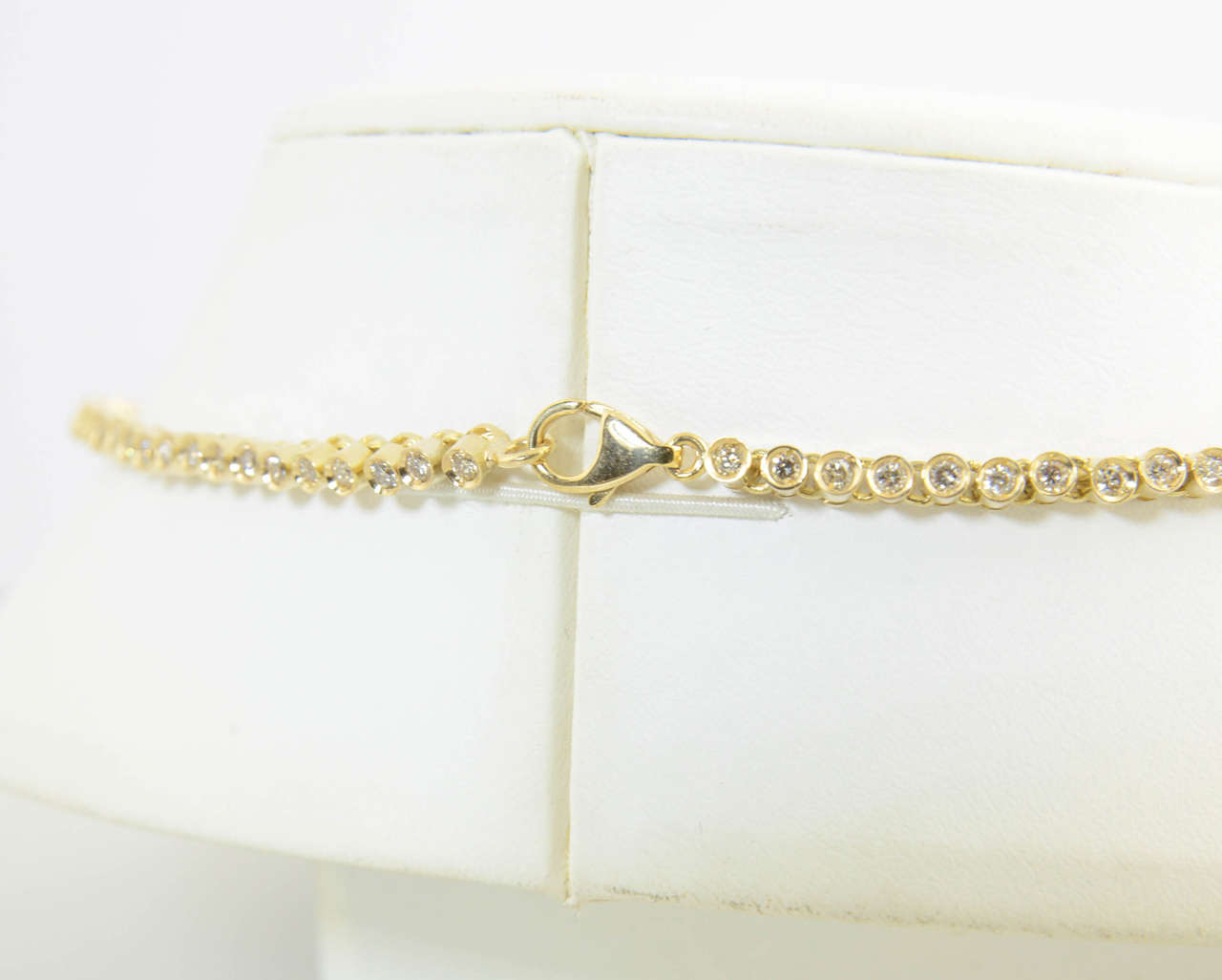 Collier en or jaune avec aigue-marine et diamants, XXe siècle en vente 1