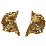 Tiffany & Co. Fan Design Ear Clips