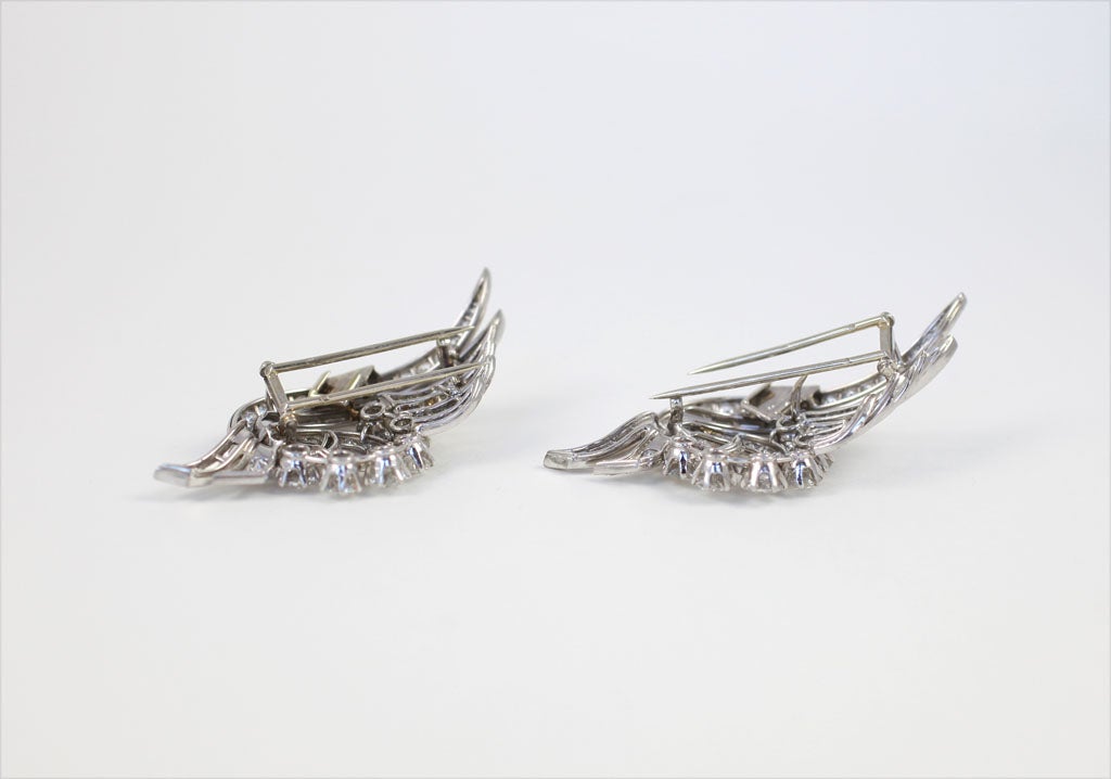 Spectacular Diamond Double  Clips For Sale 2