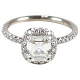 Contemporary Emerald Cut Engagement Ring, 1.06 CTS, 'G-VS2', GIA