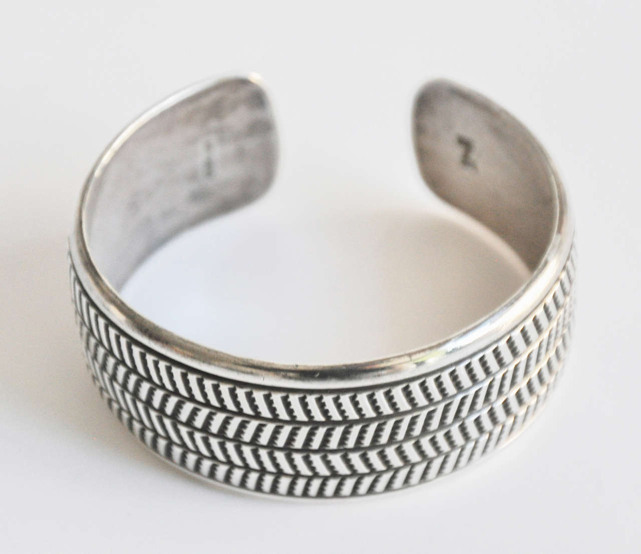 Women's American Indian Sterling Silver Cuff/Artist Signed