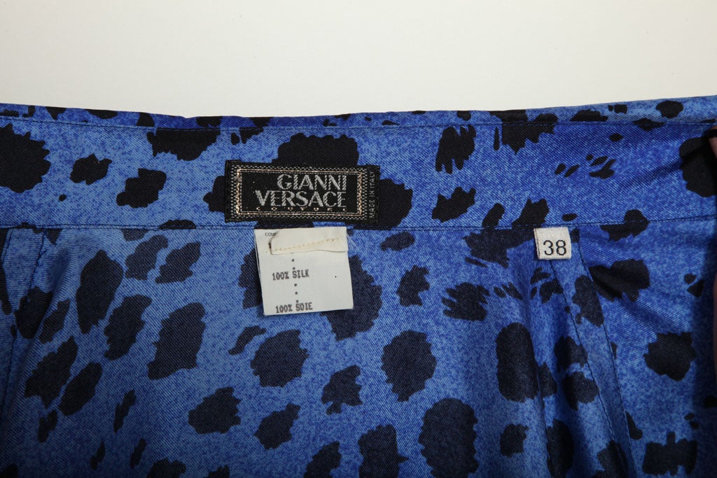 GIANNI VERSACE SILK SHIRT GOLD/BLUE 5