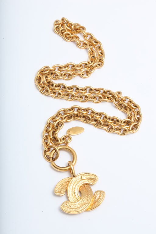 Chanel Quilted CC Necklace Medium 2