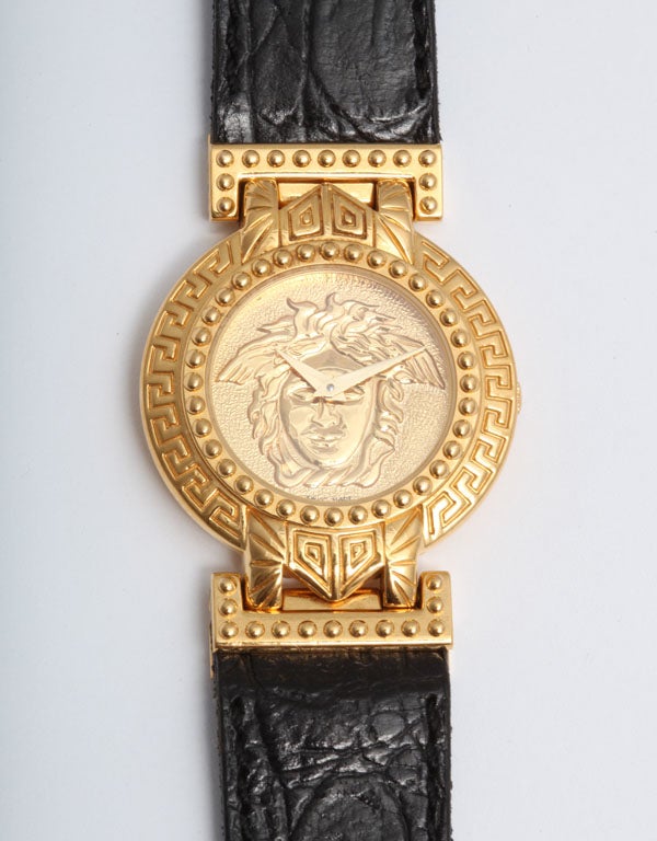 versace watch belt