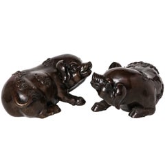 Antique Pig bronzes