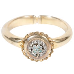 Victorian Bates and Bacon Gold Filled Bracelet with Diamonds and Emeralds 12